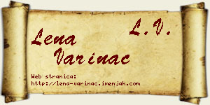 Lena Varinac vizit kartica